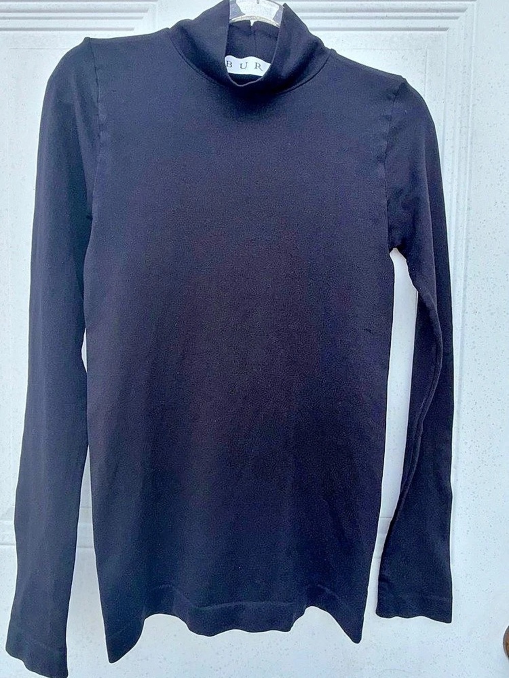 BURU Black Long Sleeve Mock Neck super stretchy
